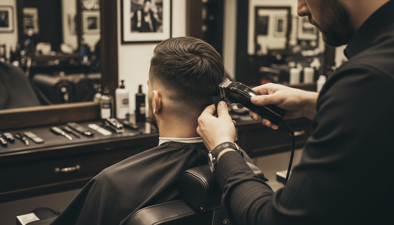 Professioneller Haarschnitt bei City Barber Hamburg